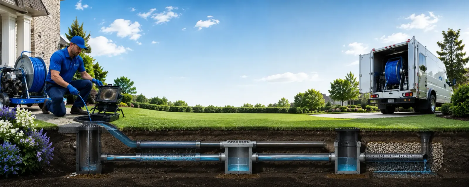 Outdoor drain cleaning information for Clinton, IL